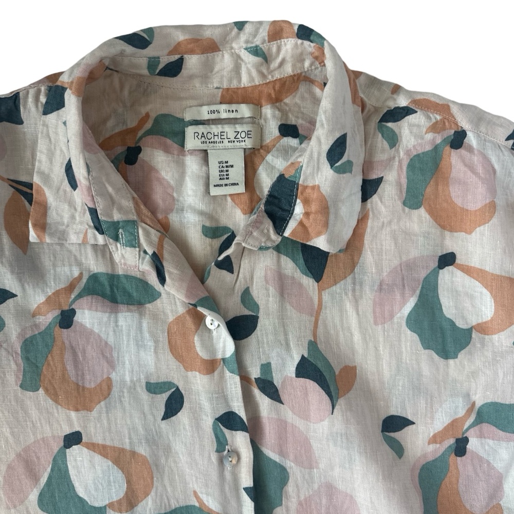 Floral/Abstract Linen Top